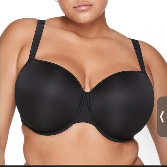 Third Love bra black classic tshirt 42F new - Picture 1 of 9